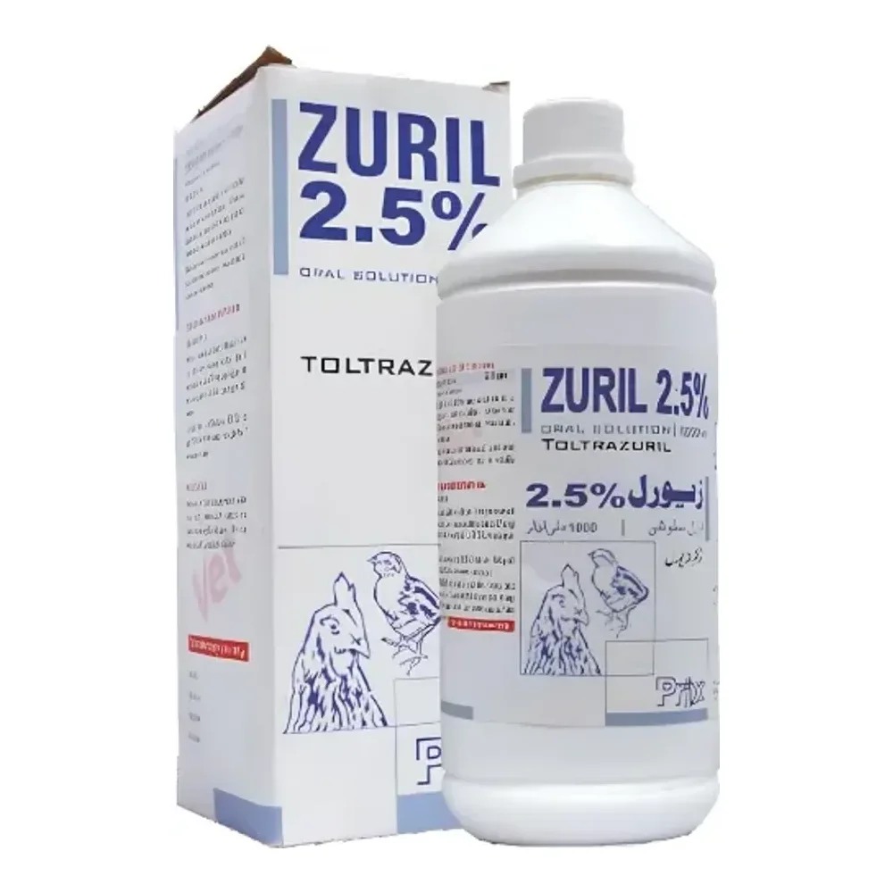 Zuril 2.5% poultry veterinary product