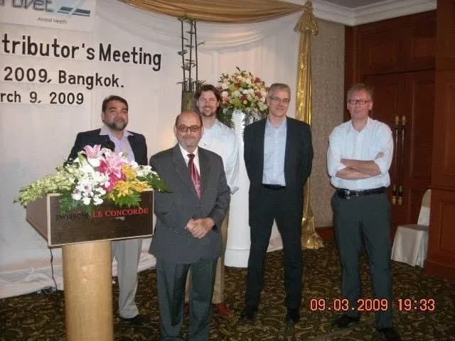 Distributor meeting at Swissôtel Le Concorde Bangkok during a March 2009 veterinary industry gathering