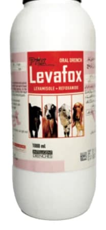Levafox levamisole and rafoxanide oral drench packaging by Prix Pharmaceutica