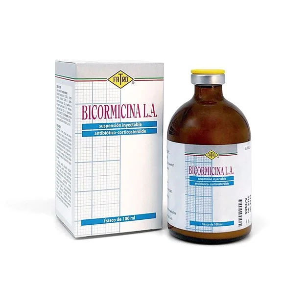 Bicormicina LA — authentic Fatro packaging (authorized distributor photography)